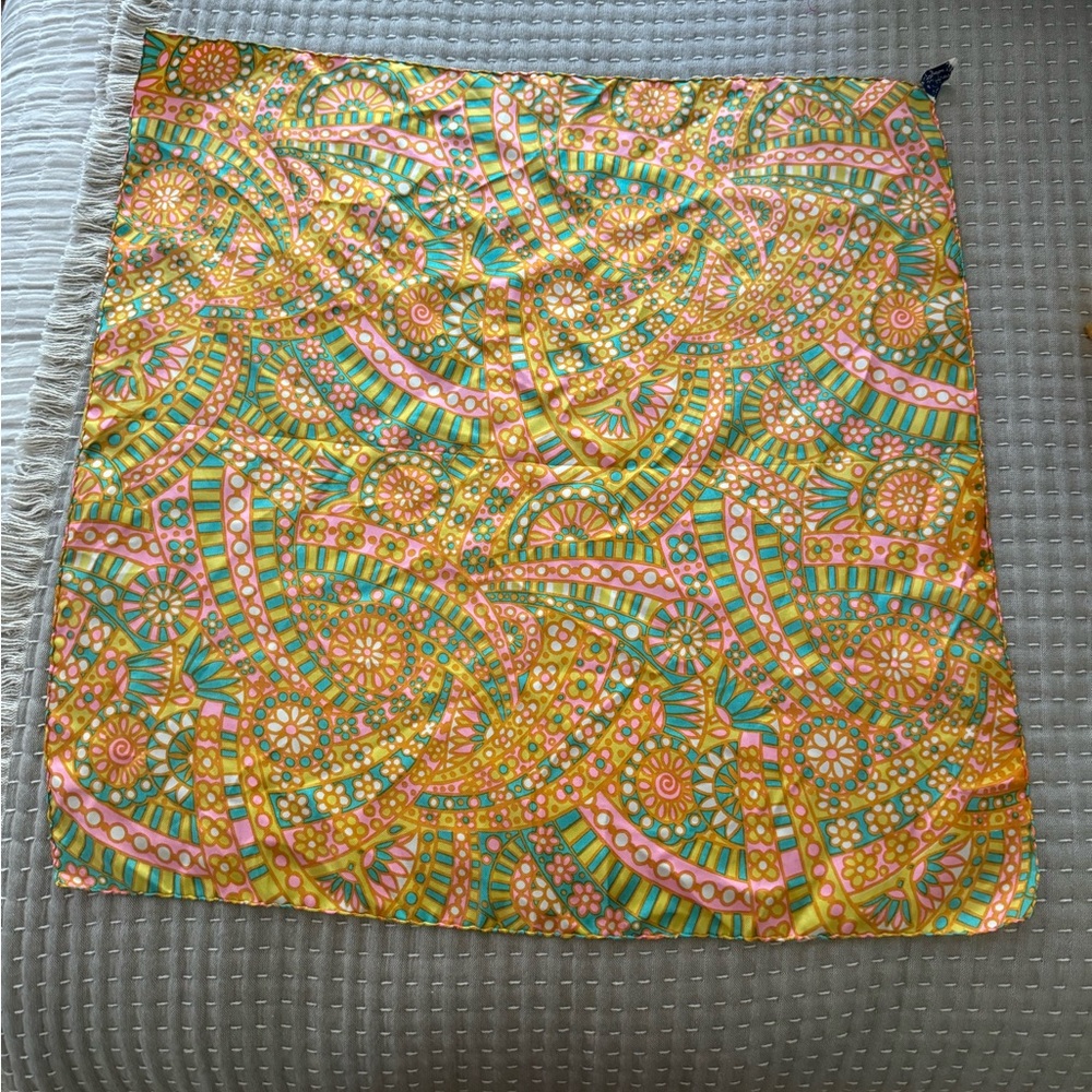 Vintage Real Silk Scarf